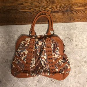 Silk & Leather bag